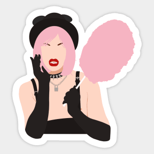 Yungblud Cotton Candy Minimalist Sticker